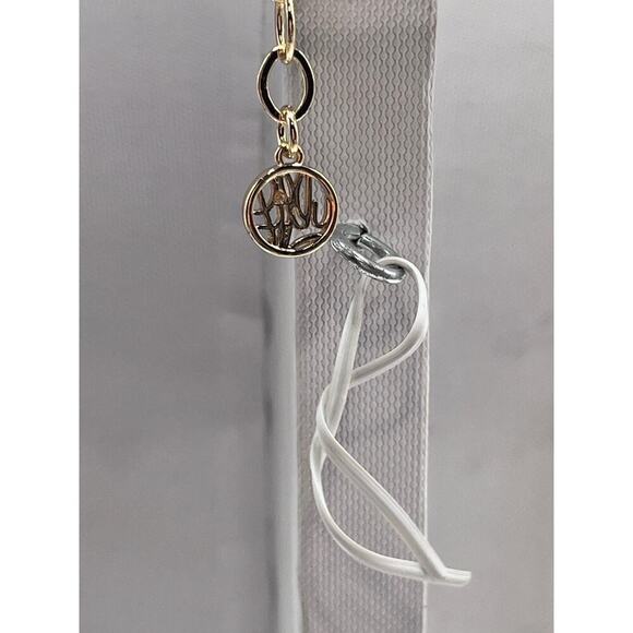 Lilly Pulitzer Triple Strand PINK Beaded GOLD HEART CHARM Love Necklace New - Picture 11 of 13